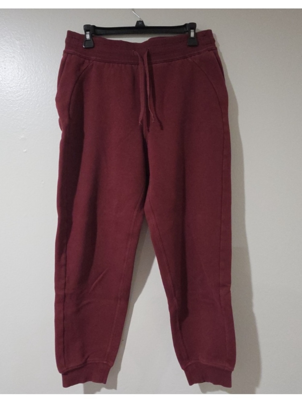 Men's Maroon Jogger Sweatpants - Comfortable Everyday Fit